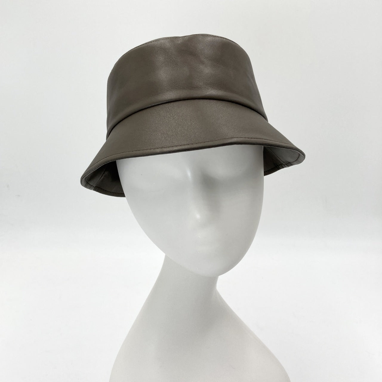 millina/Fake leather new hat/35-25204