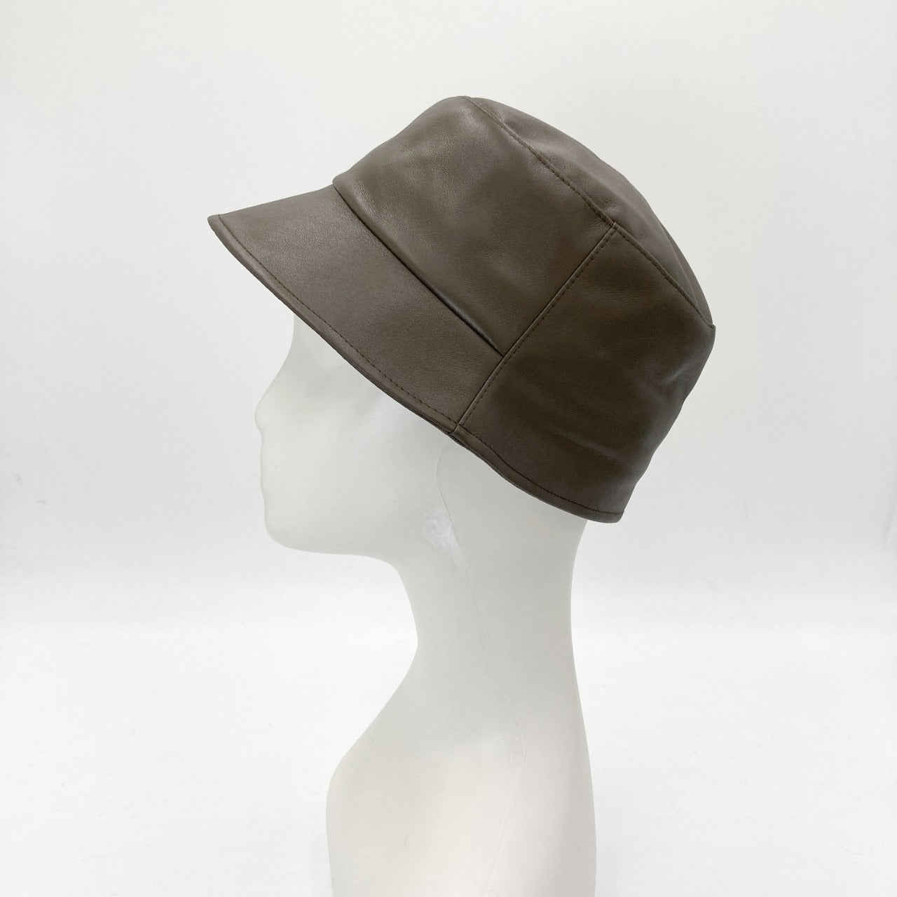 millina/Fake leather new hat/35-25204