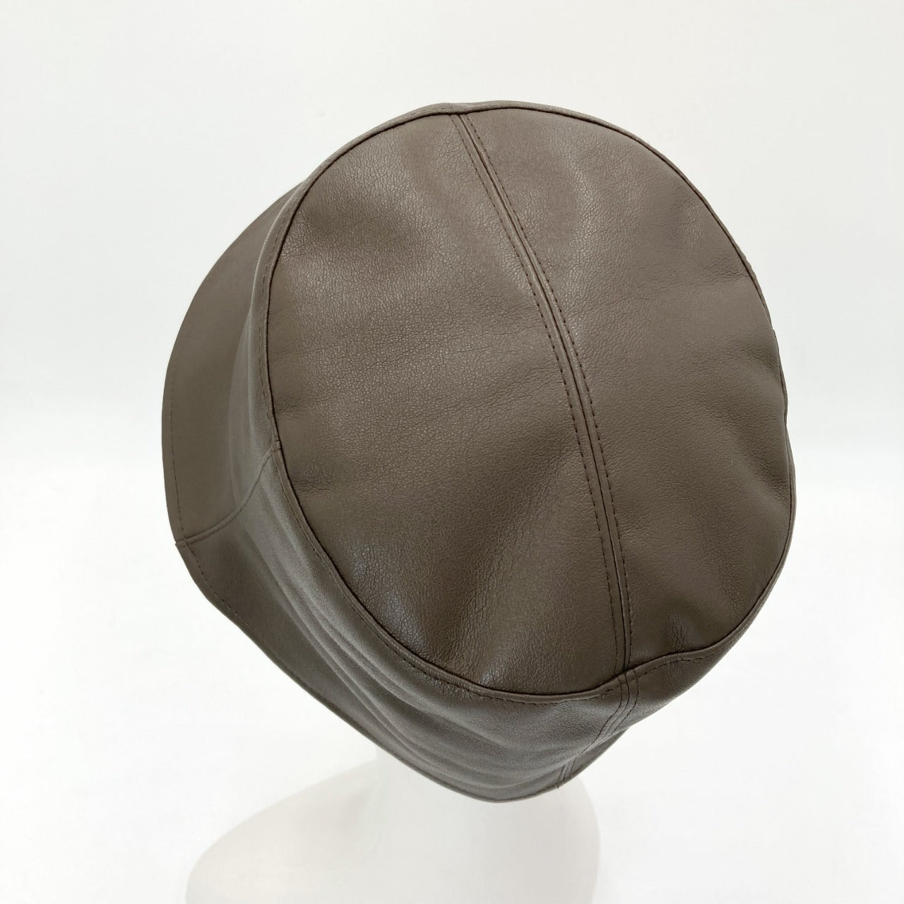 millina/Fake leather new hat/35-25204