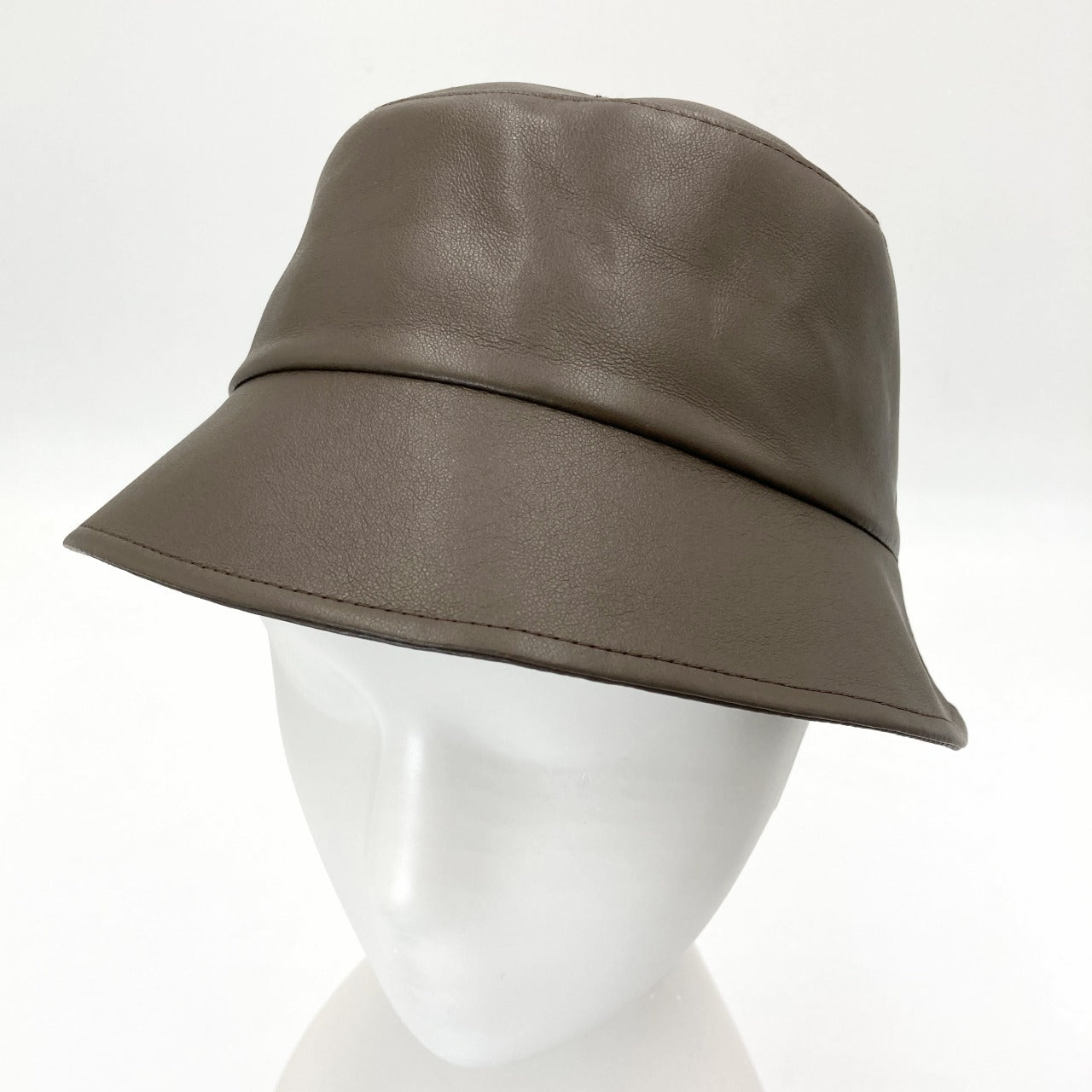 millina/Fake leather new hat/35-25204