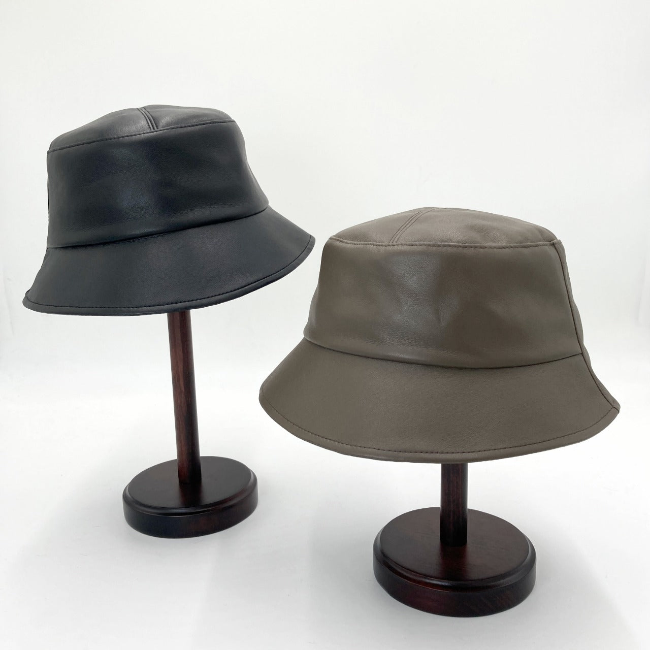 millina/Fake leather new hat/35-25204
