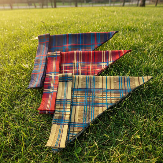 RELICAKE/チェックニットバブーシュカ/43-25203