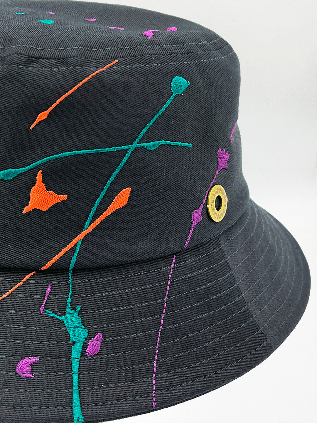 B.POPPiNG/ペイント刺繍バケットハット/37-24203