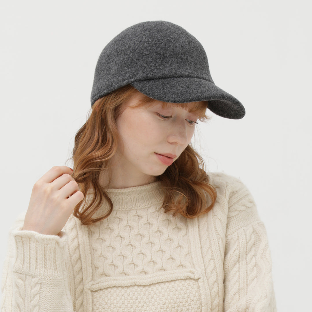 GRANDMA MAMA DAUGHTER/WOOL100%シンプルキャップ/29-23205