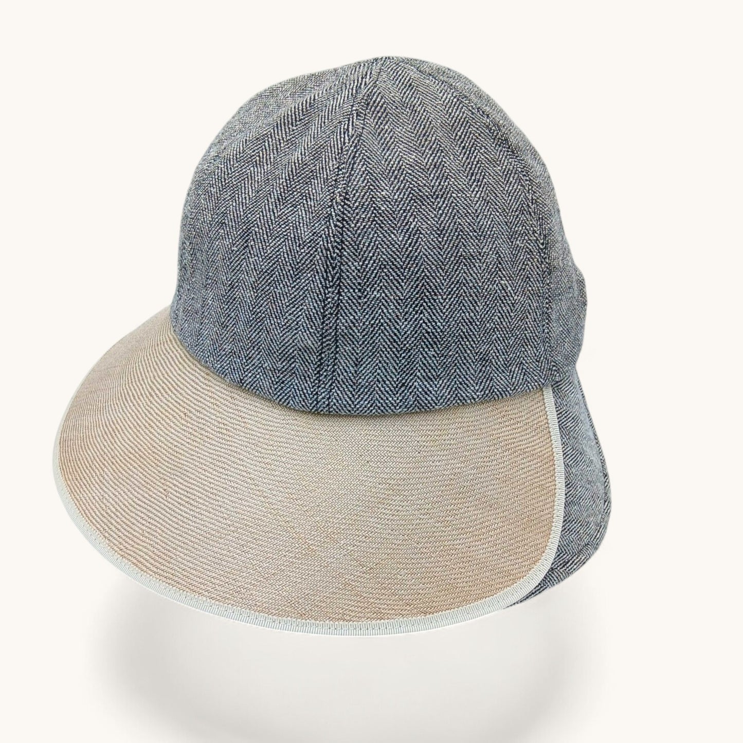 millina/Silk-blend linen double-brimmed hat/35-26109