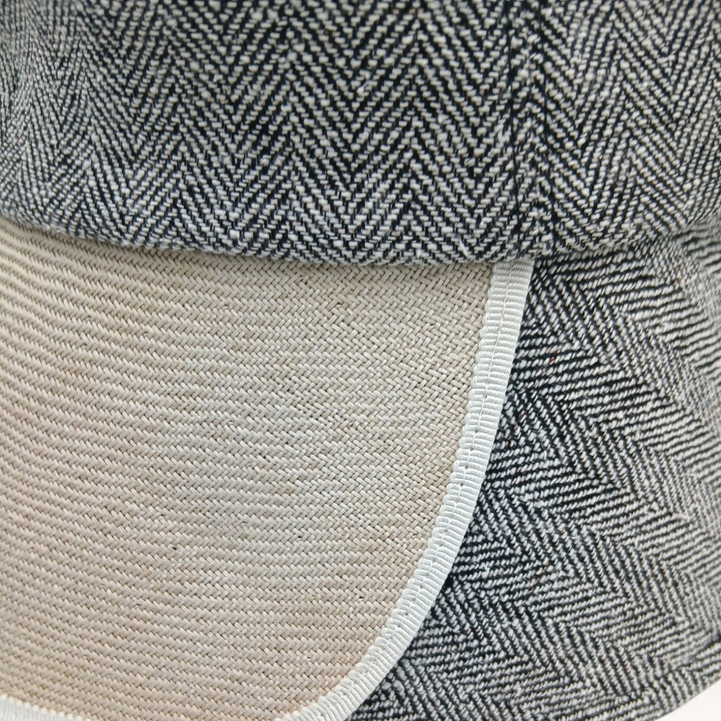 millina/Silk-blend linen double-brimmed hat/35-26109