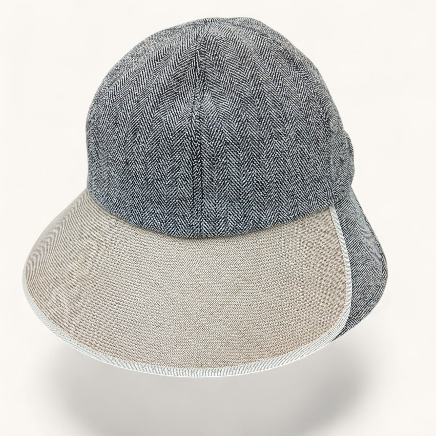 millina/Silk-blend linen double-brimmed hat/35-26109