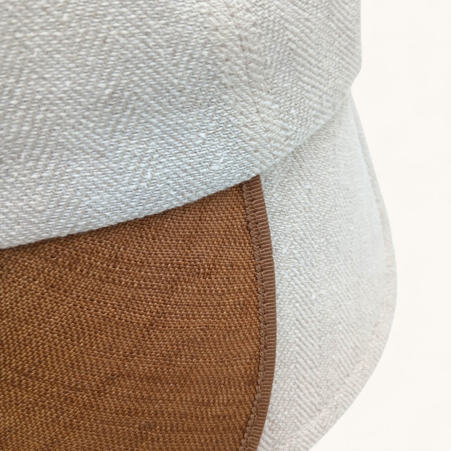 millina/Silk-blend linen double-brimmed hat/35-26109