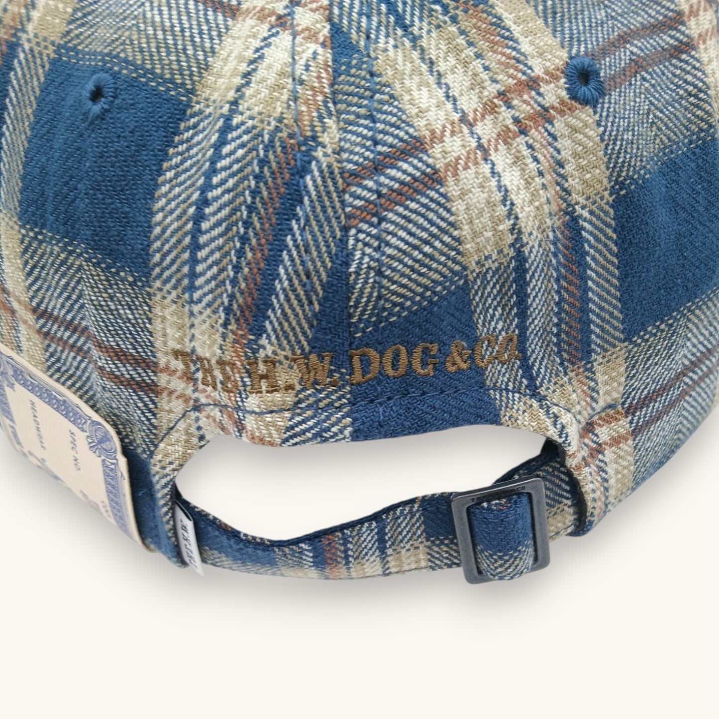 THE H.W.DOG&CO./PLAID TWO TONE CAP /D-01147