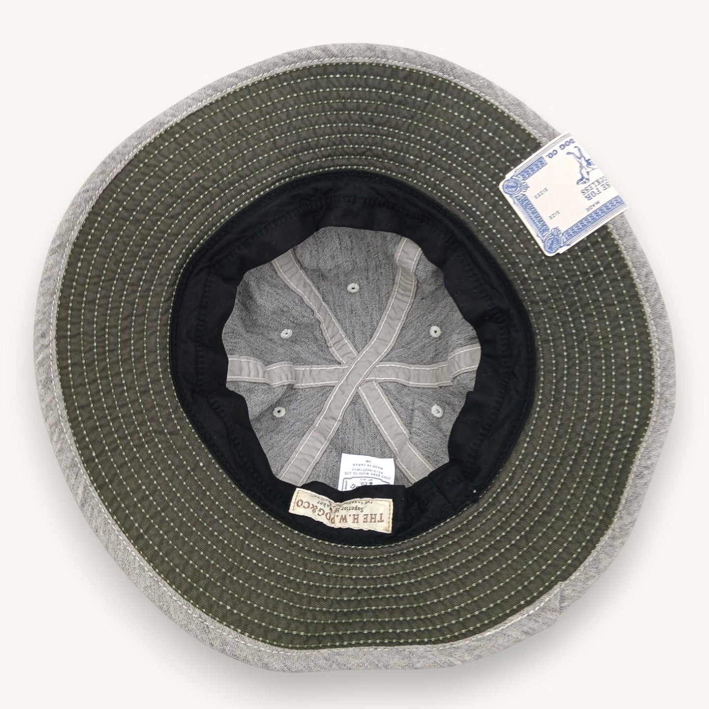 THE H.W.DOG&CO./LINEN FATIGUE HAT /D-01139