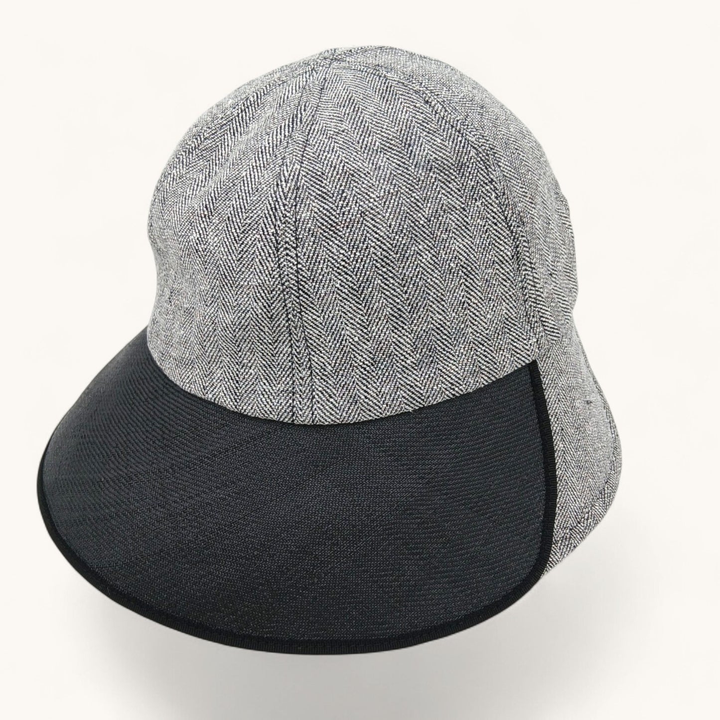 millina/Silk-blend linen double-brimmed hat/35-26109