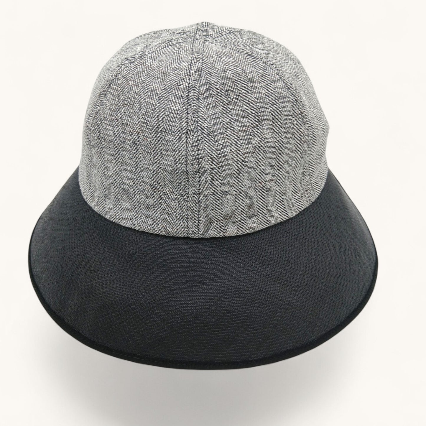millina/Silk-blend linen double-brimmed hat/35-26109
