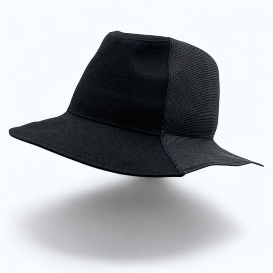 millina/Buntal x Linen Mannish hat/35-26110