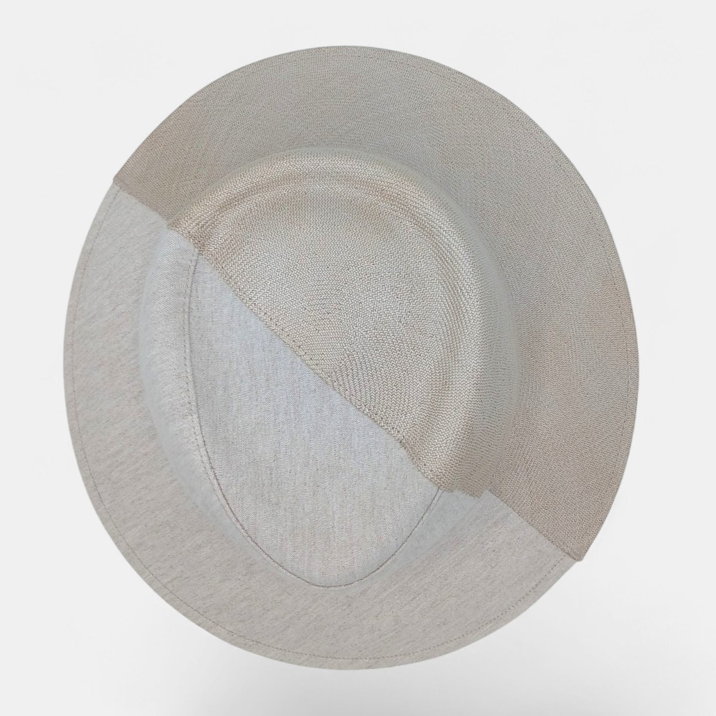 millina/Buntal x Linen Mannish hat/35-26110