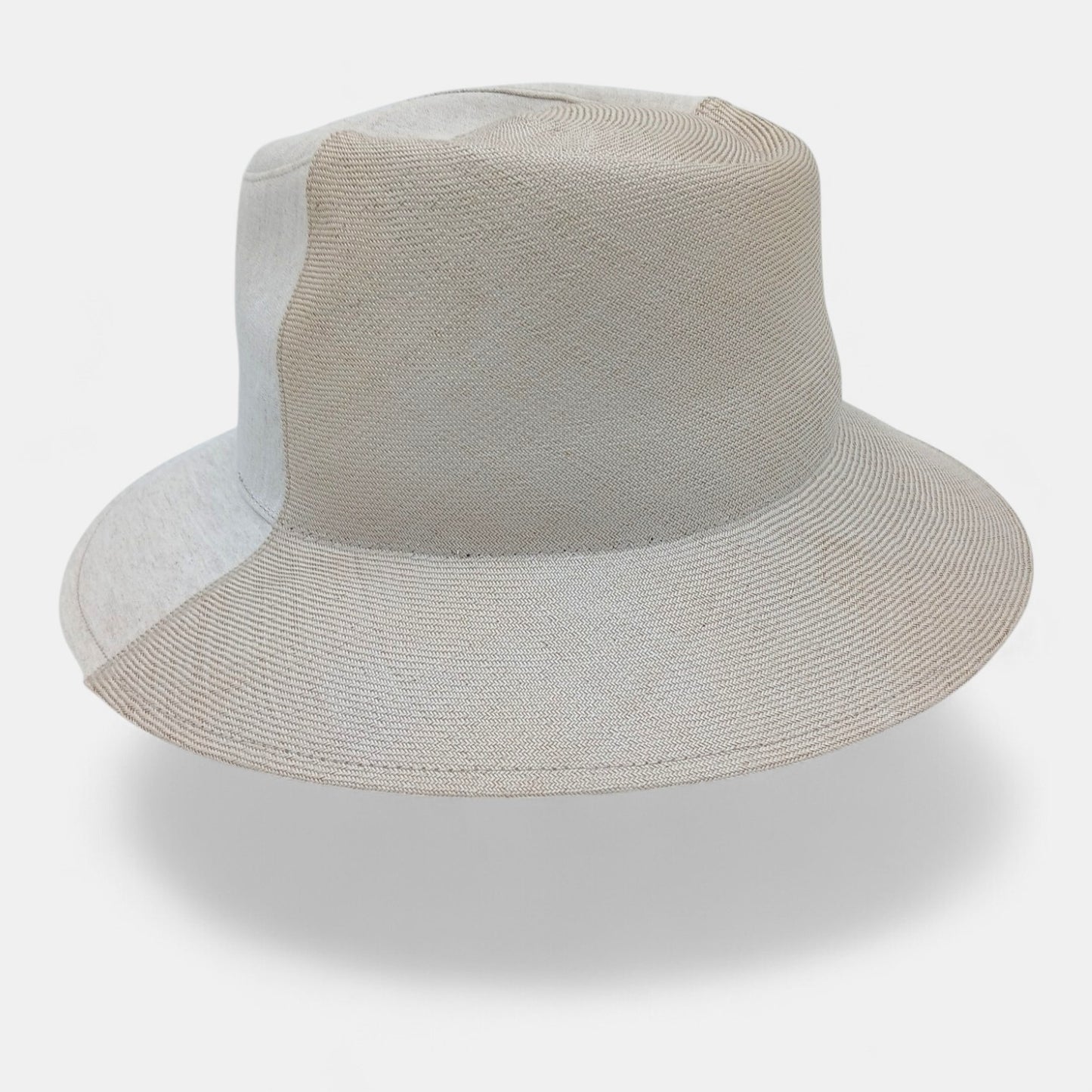 millina/Buntal x Linen Mannish hat/35-26110