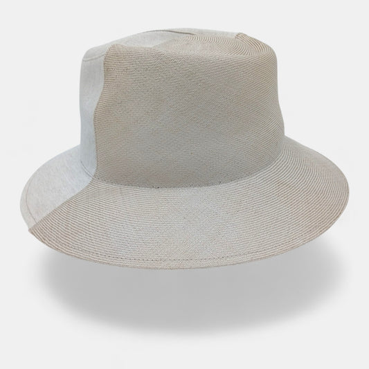 millina/Buntal x Linen Mannish hat/35-26110
