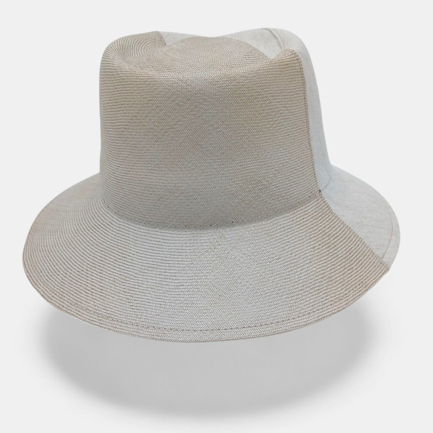millina/Buntal x Linen Mannish hat/35-26110