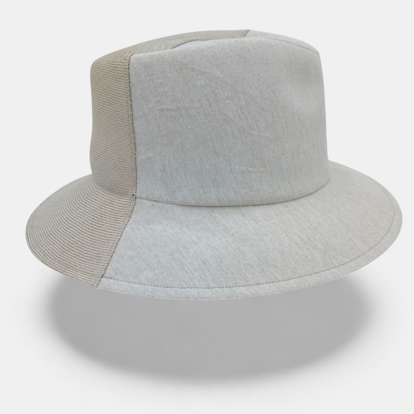 millina/Buntal x Linen Mannish hat/35-26110