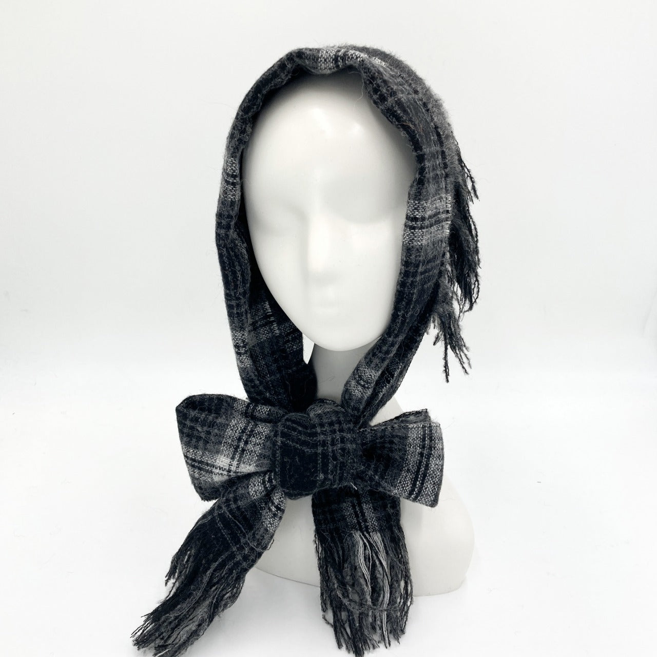 RELICAKE/シャギーチェックバブーシュカ/43-25200