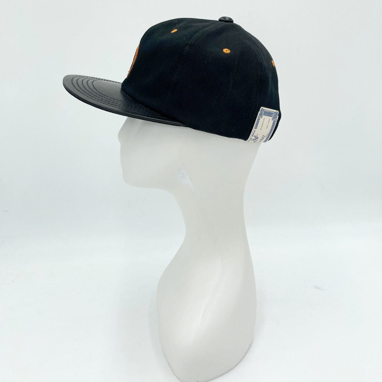THE H.W.DOG&CO./2TONE LEATHER COTTON CAP/D-00796