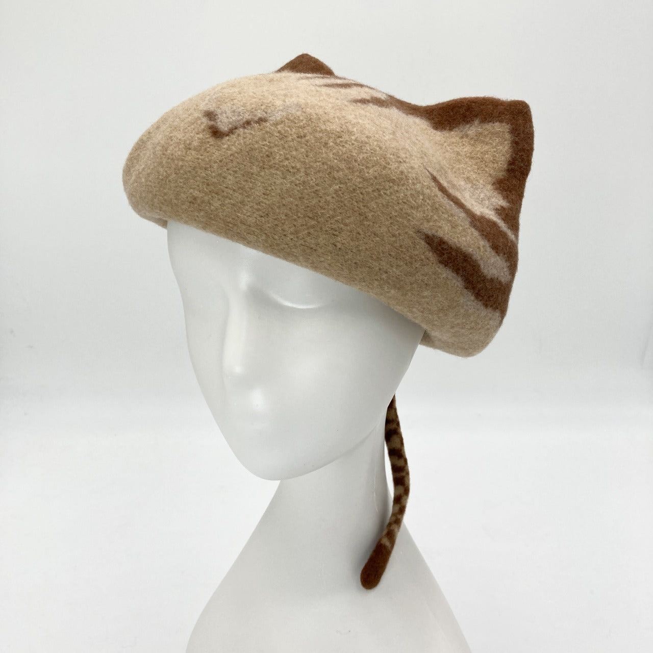 猫耳　ベレー帽　シピHAT キャット　カシラ 猫耳 ベレー帽 シピHAT キャット カシラ YASHIKI X CA4LA