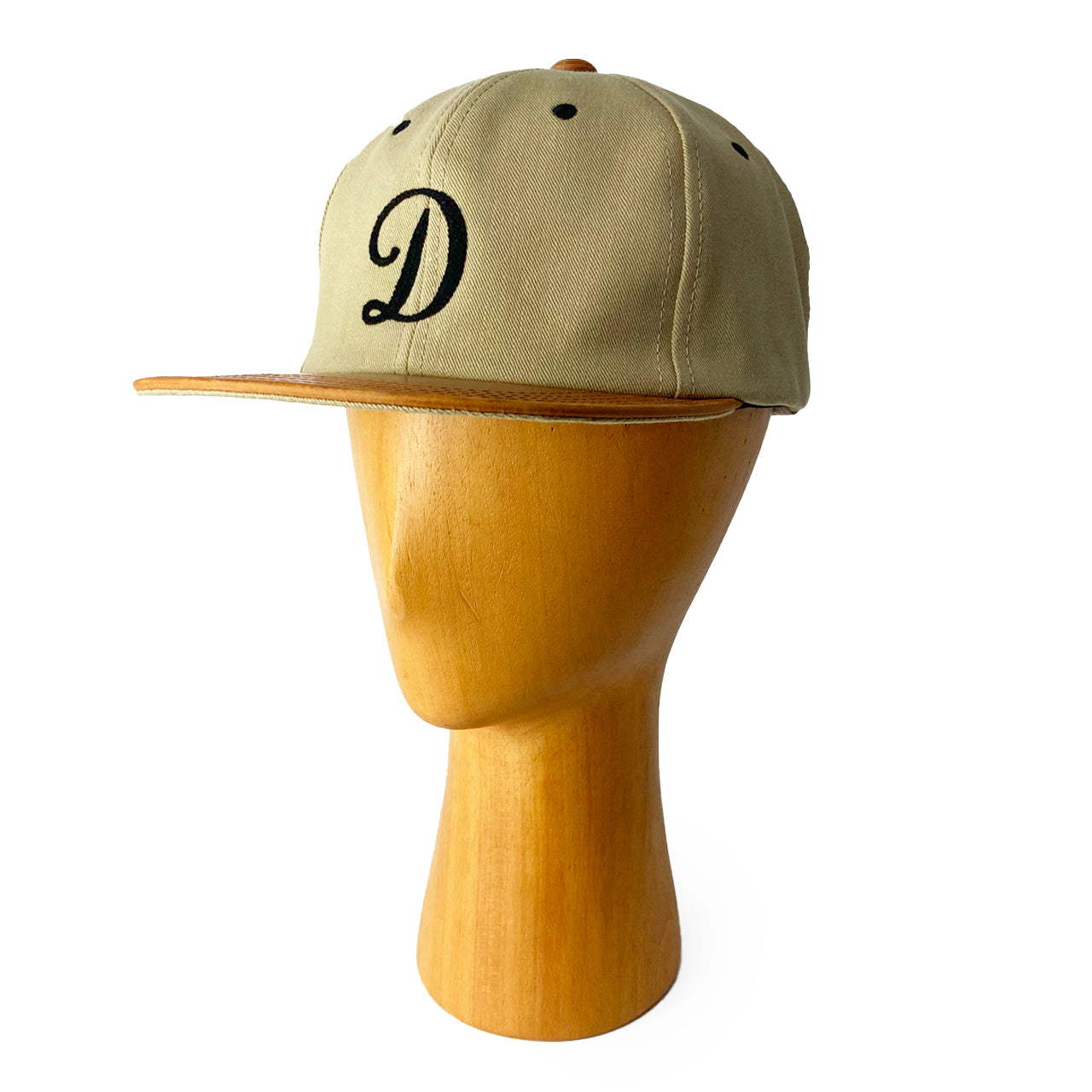 THE H.W.DOG&CO./2TONE LEATHER COTTON CAP/D-00796